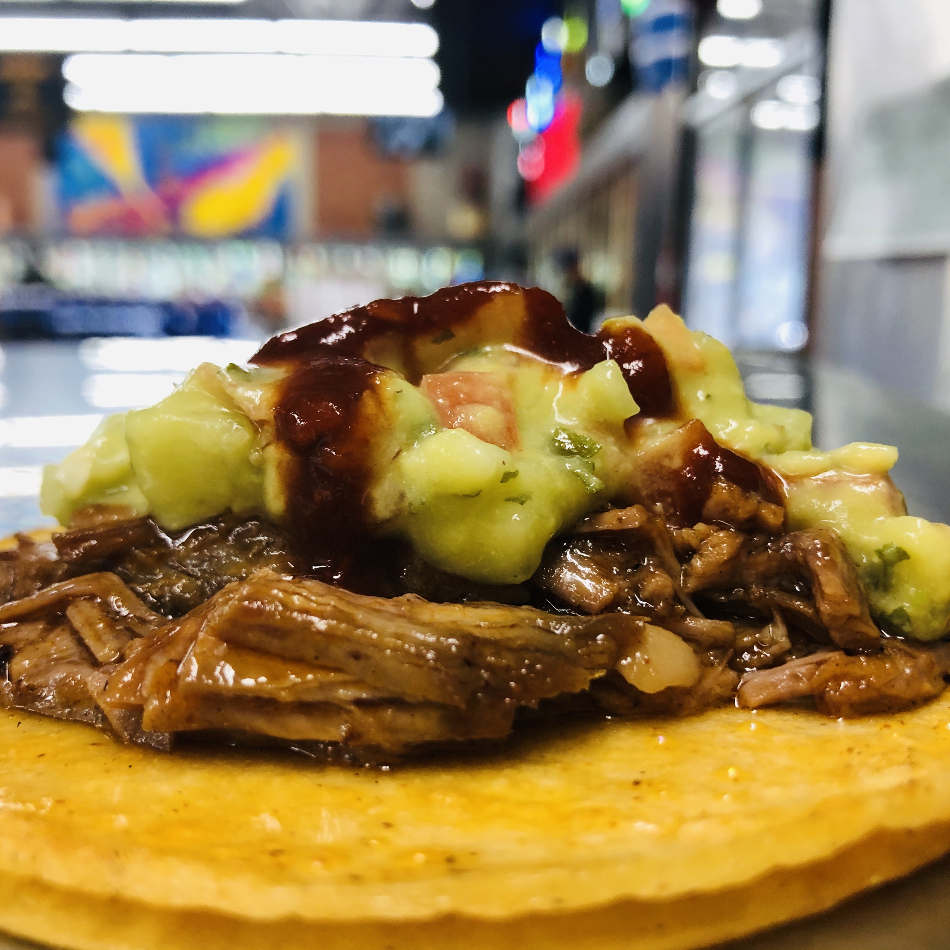 2 brisket tacos and fries